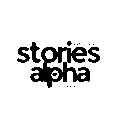 stories of alpha new logo